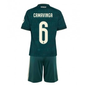 Real Madrid Eduardo Camavinga #6 Borte skjorte til barn 2026-27 Kortermet (+ korte bukser)